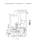 Mounting structure for variable nozzle mechanism in variable-throat exhaust turbocharger diagram and image