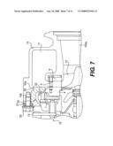 Mounting structure for variable nozzle mechanism in variable-throat exhaust turbocharger diagram and image