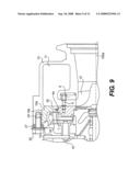 Mounting structure for variable nozzle mechanism in variable-throat exhaust turbocharger diagram and image