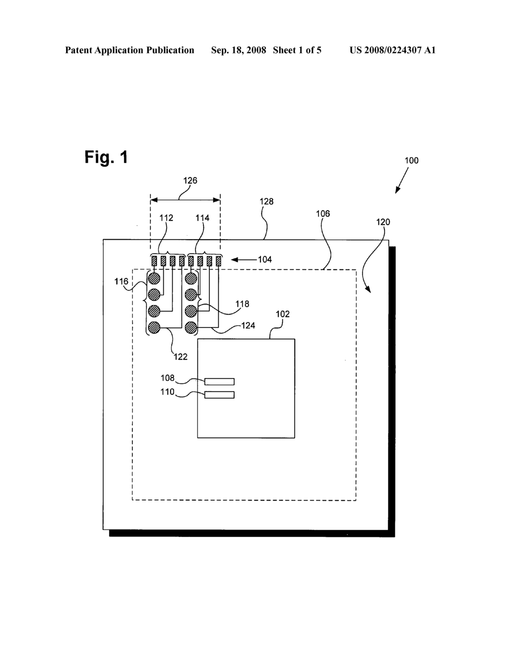 Semiconductor die with mask programmable interface selection - diagram, schematic, and image 02