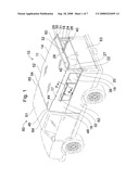 Topper with retractable door for pickup trucks diagram and image