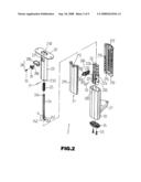 Internally pulling type lift device for chair armrest diagram and image