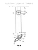 Internally pulling type lift device for chair armrest diagram and image
