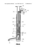 Internally pulling type lift device for chair armrest diagram and image