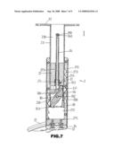 Internally pulling type lift device for chair armrest diagram and image