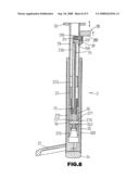 Internally pulling type lift device for chair armrest diagram and image