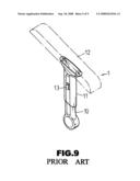 Internally pulling type lift device for chair armrest diagram and image