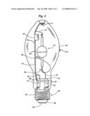 DISCHARGE LAMP HAVING A VISUAL-CHANGE TIMER diagram and image