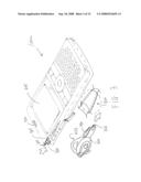 HAND-HELD, PORTABLE ELECTRONIC DEVICE WITH RETAINER PORT FOR RECEIVING ONE OR MORE ATTACHABLE WIRELESS AUDIOPHONES FOR IN SITU CHARGING diagram and image