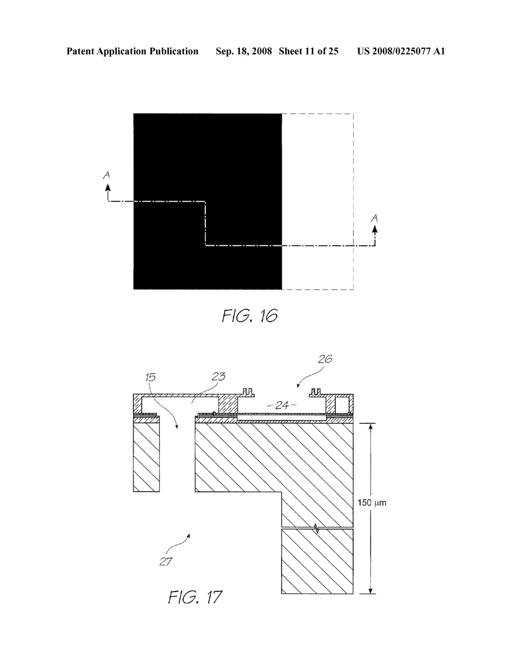 METHOD OF FABRICATING PRINTHEAD USING METAL FILM FOR PROTECTING HYDROPHOBIC INK EJECTION FACE - diagram, schematic, and image 12