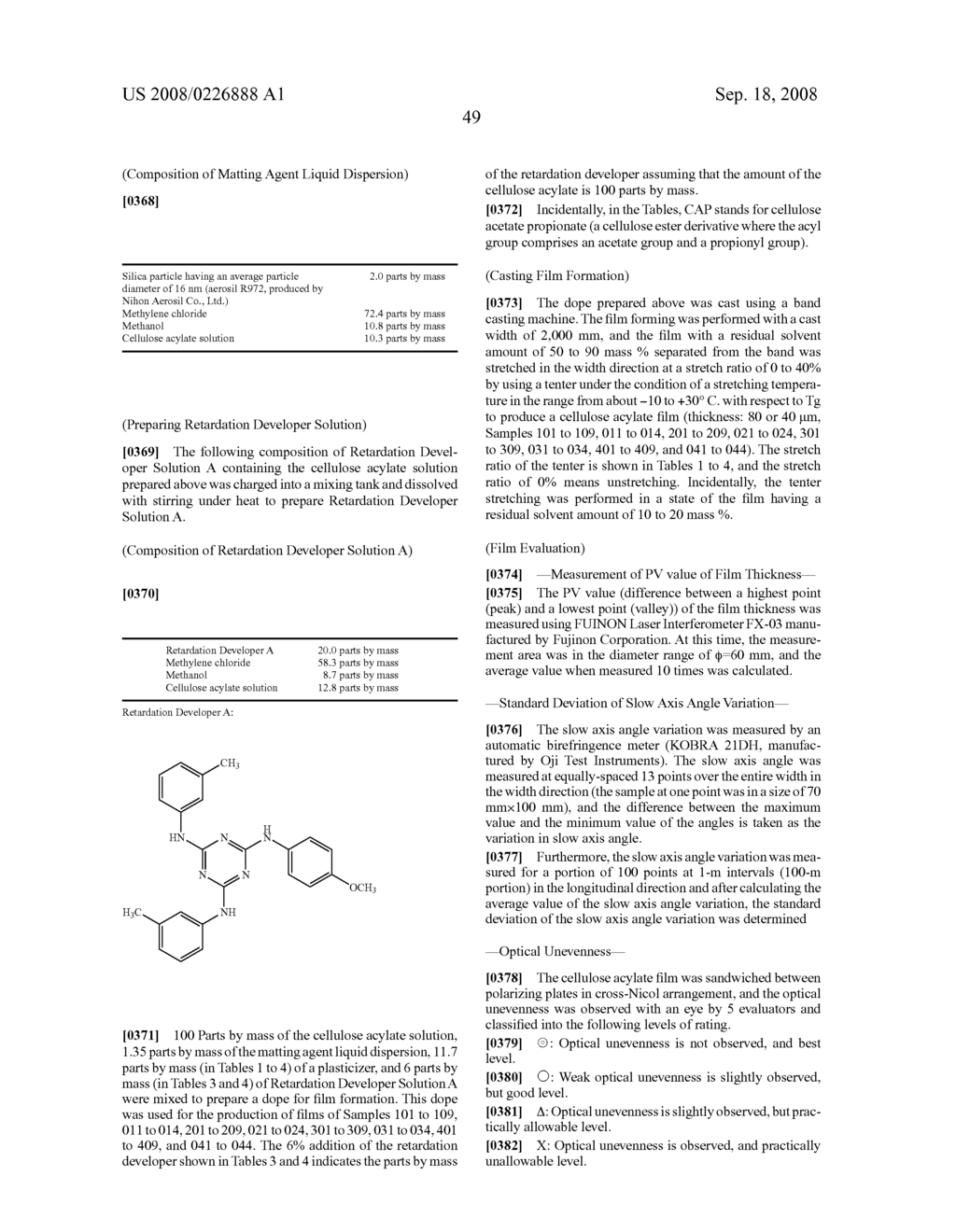 Cellulose Acylate Film, Polarizing Plate and Liquid Crystal Display Device Using the Same - diagram, schematic, and image 52