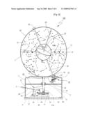Automatic Revolution Apparatus of a Globe and Lelestial Globe diagram and image