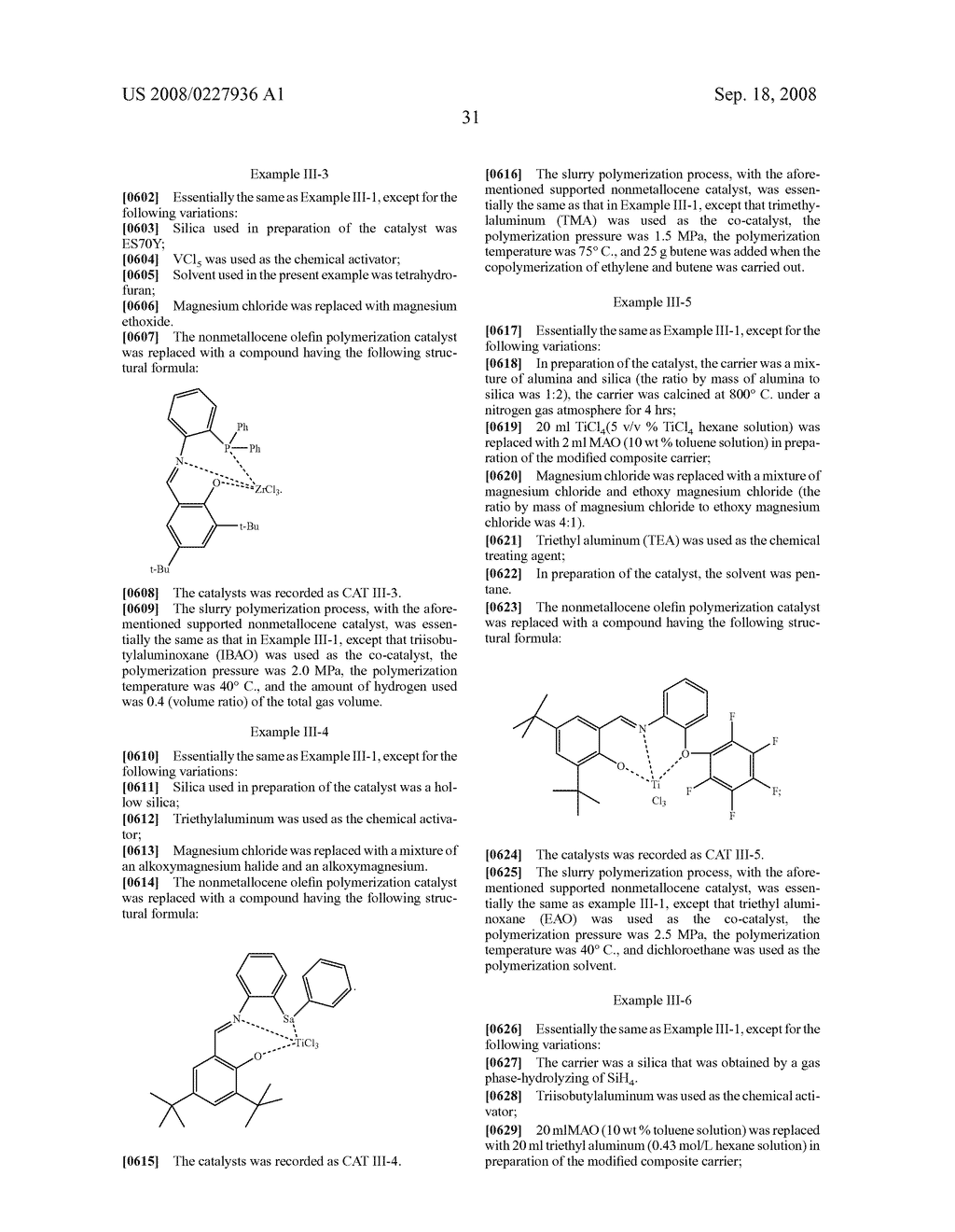 Supported Nonmetallocene Olefin Polymerization Catalyst, Preparation Method and Use Thereof - diagram, schematic, and image 32
