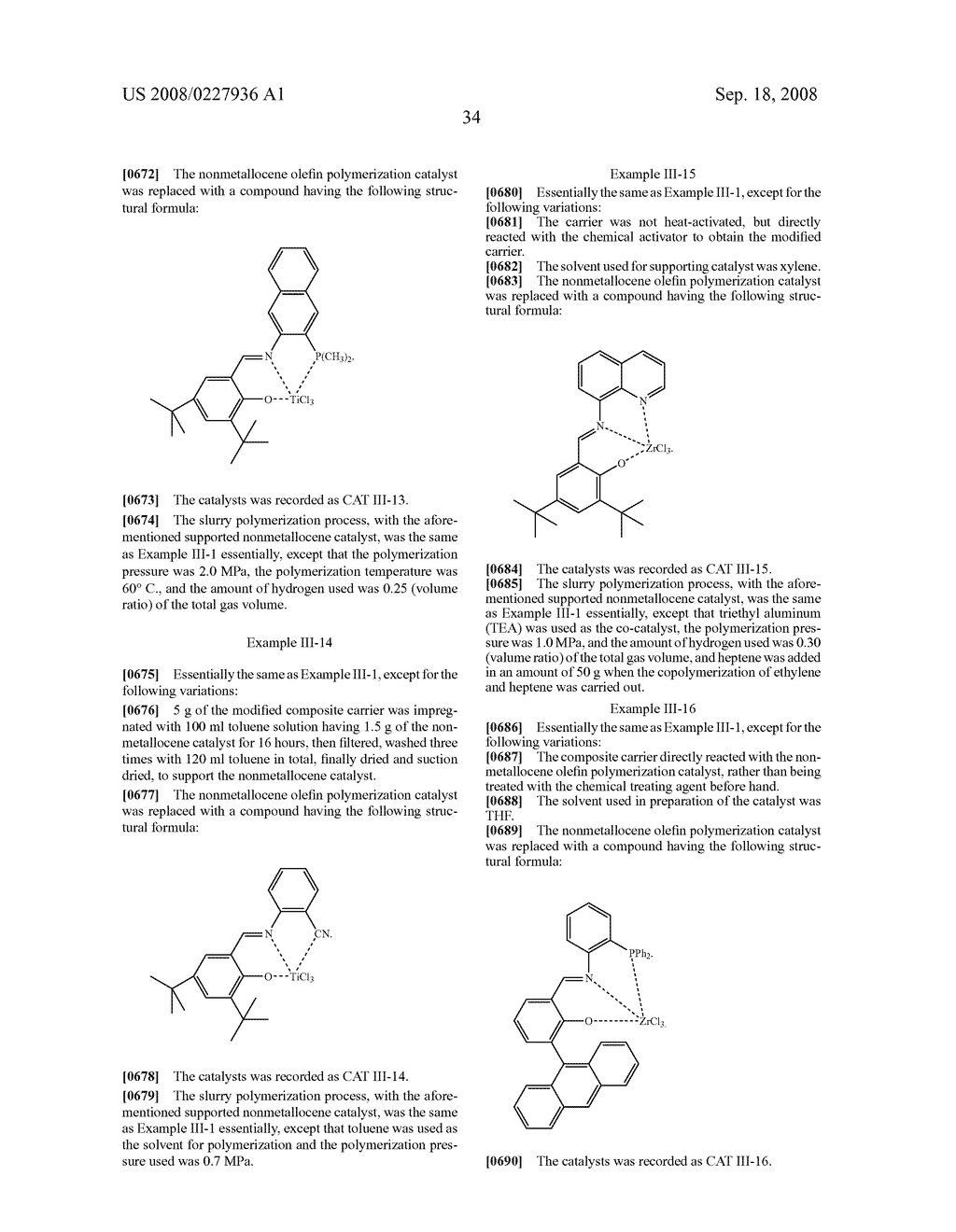 Supported Nonmetallocene Olefin Polymerization Catalyst, Preparation Method and Use Thereof - diagram, schematic, and image 35