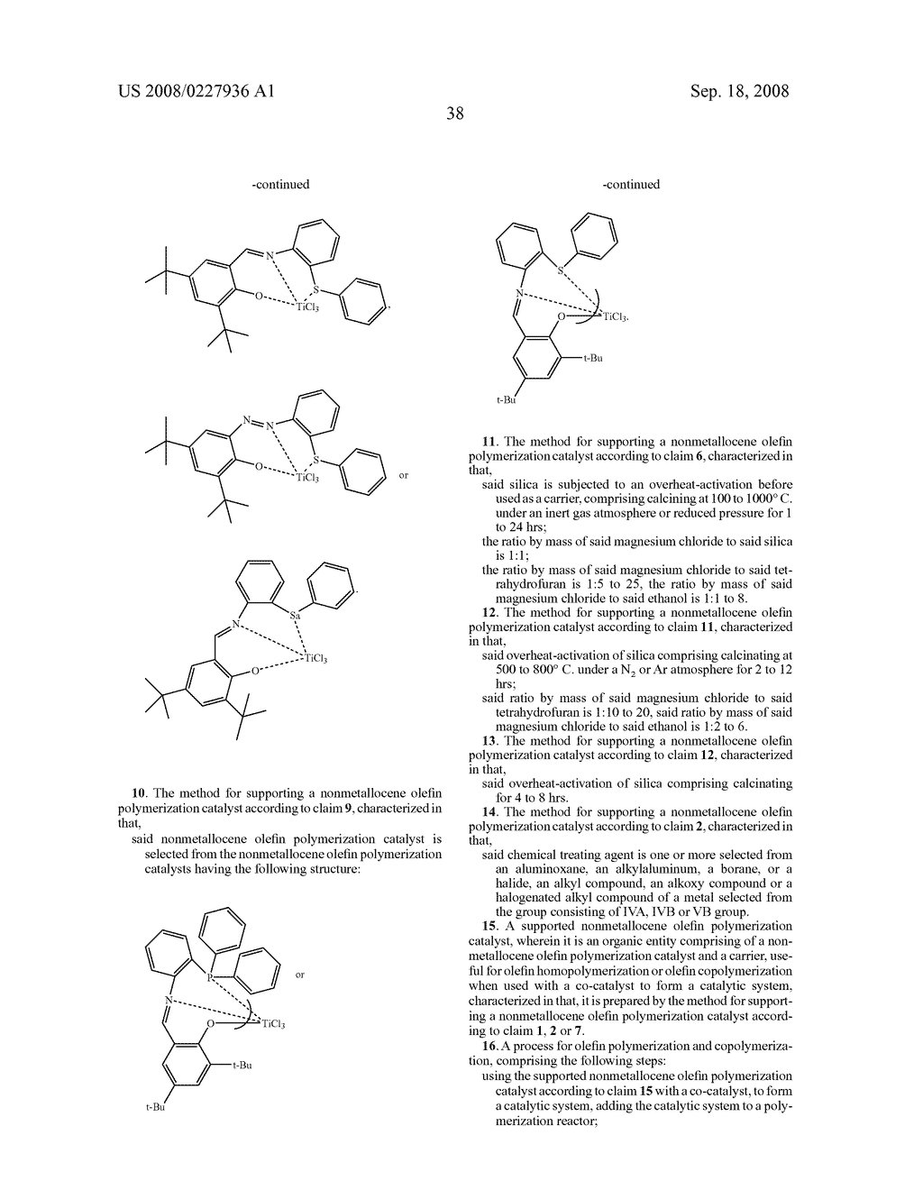 Supported Nonmetallocene Olefin Polymerization Catalyst, Preparation Method and Use Thereof - diagram, schematic, and image 39