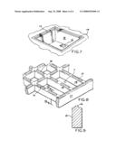 Safety grate cover for a swimming pool diagram and image