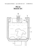 Washing machine having floating laundry detecting means and method for controlling the same diagram and image