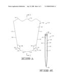 Sleeve with angular arcuate lower end diagram and image