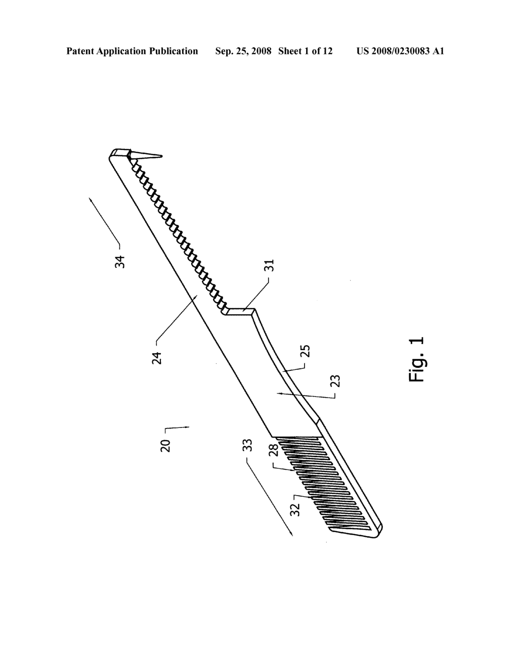 Passage braid guide measuring comb - diagram, schematic, and image 02