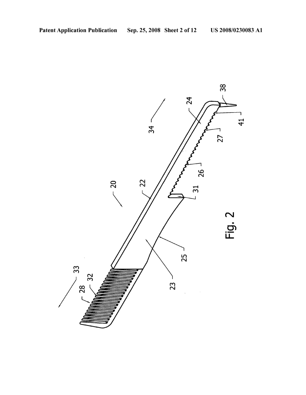 Passage braid guide measuring comb - diagram, schematic, and image 03