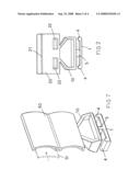 Clamping device for clamping fittings in electric board channels diagram and image