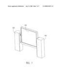 Elevation rotating mechanism and display device using the same diagram and image