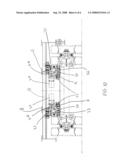 TRAILER COMBINED WITH A MOVABLE WHEEL ASSEMBLY diagram and image