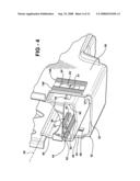 Rocker-arm lock device of an adjustable steering column assembly diagram and image