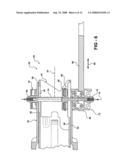 Rocker-arm lock device of an adjustable steering column assembly diagram and image