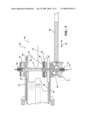 Rocker-arm lock device of an adjustable steering column assembly diagram and image