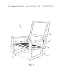 Furniture frame with interlocking joints for use with multiple furniture members and mechanisms diagram and image