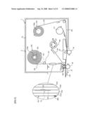 Label tape, label tape cartridge, and label producing apparatus diagram and image