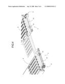 DEVICE FOR STOWING A ROAD VEHICLE ON A BEARING PLANE SO THAT IT CAN BE TRANSPORTED BY ANOTHER VEHICLE diagram and image