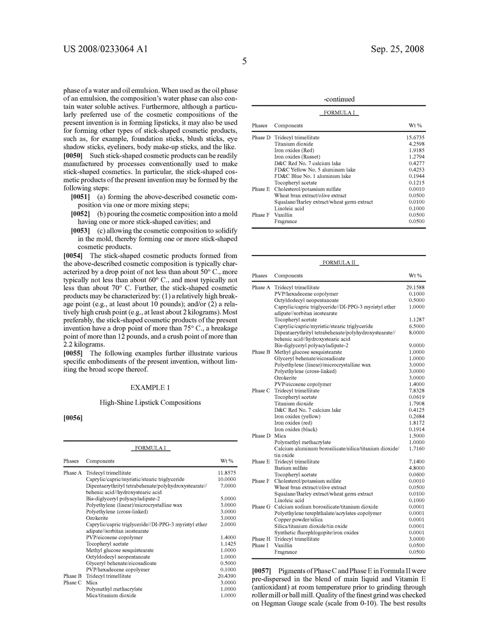 HIGH SHINE, STICK-SHAPED COMSMETIC PRODUCTS - diagram, schematic, and image 06