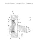 Anti-unscrewing and multi-angular fastening apparatuses and methods for surgical bone screw/plate systems diagram and image