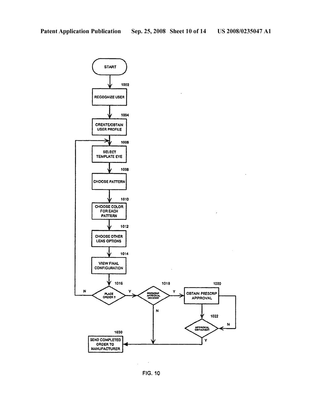 Method and system for ordering customized cosmetic contact lenses - diagram, schematic, and image 11