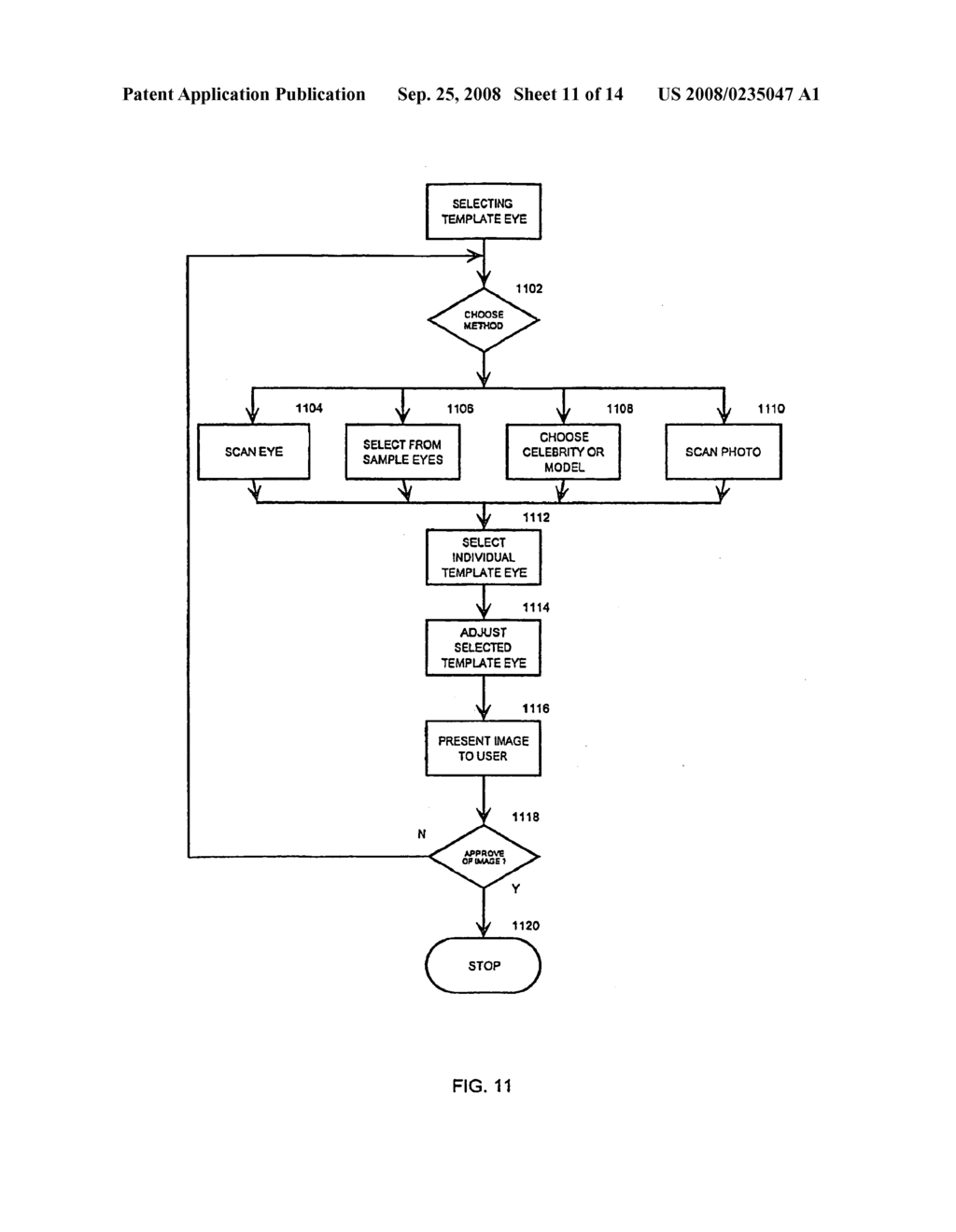 Method and system for ordering customized cosmetic contact lenses - diagram, schematic, and image 12