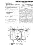 Toilet bowl flushing water tank device diagram and image