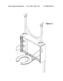 Universal adjustable shower chair diagram and image
