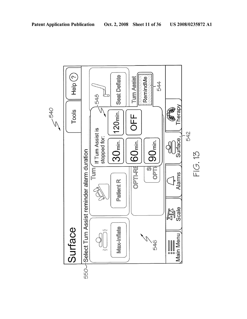 USER INTERFACE FOR HOSPITAL BED - diagram, schematic, and image 12