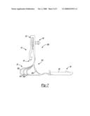 Energy absorbing tether clip diagram and image