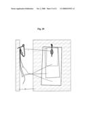 Pushpin retaining device and method of retaining without object puncture diagram and image