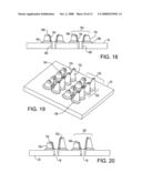 LAND GRID ARRAY (LGA) INTERPOSER UTILIZING METAL-ON-ELASTOMER HEMI-TORUS AND OTHER MULTIPLE POINTS OF CONTACT GEOMETRIES diagram and image