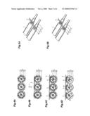 Electrical connection method for plural coaxial wires diagram and image