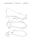 Shoe and interchangeable shoe cover systems diagram and image