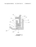 COMBUSTOR FLOATING COLLAR WITH LOUVER diagram and image