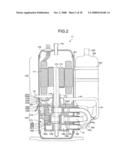 Injectible two-staged rotary compressor and heat pump system diagram and image