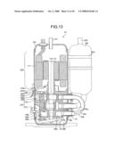 Injectible two-staged rotary compressor and heat pump system diagram and image