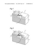 Sensor element and sensor assembly provided with a casing diagram and image