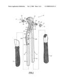 Interengaged multiple-drip set of pliers diagram and image